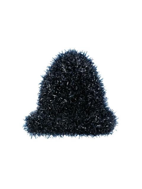 film-fringe beanie hat