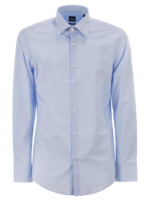 BOSS Boss Men Slim Fit Shirt In Stretch Cotton Poplin