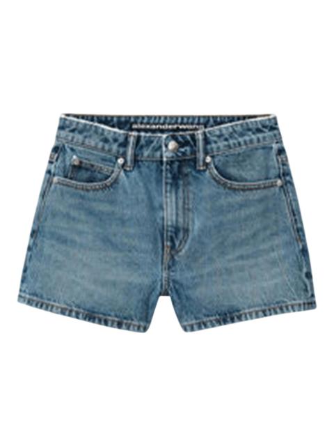Alexander Wang Shorty High-Rise Short In Denim