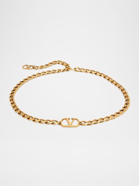 Valentino VLogo Signature Metal Chain Belt
