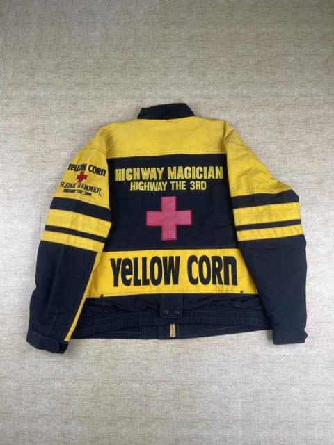 Other Designers Vintage - 🔥YELLOW CORN Magician Highway Sledge Hammer Biker Jacket