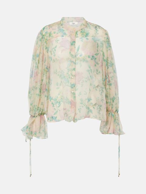 Chloé Sheer silk top