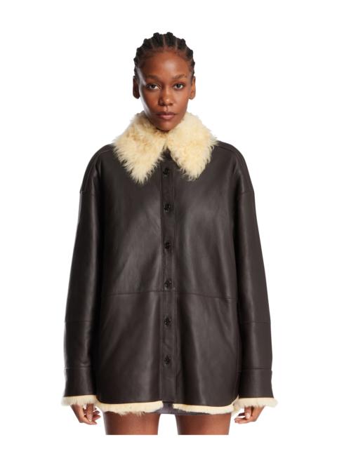 Acne Studios Brown Shearling Jacket