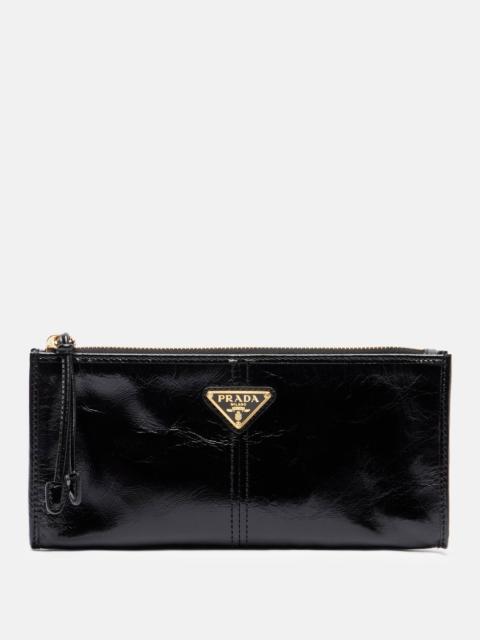 Prada Logo leather pouch