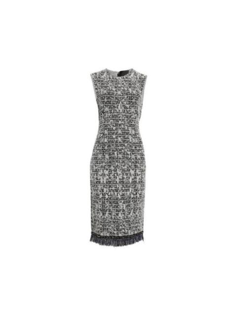 Givenchy Givenchy Knit Short Chain Dress Black/White
