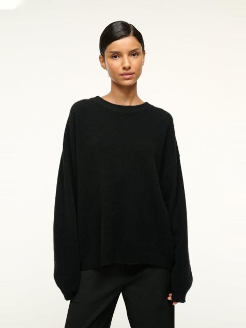 STAUD STAUD SERRANO CASHMERE RELAXED CREW BLACK