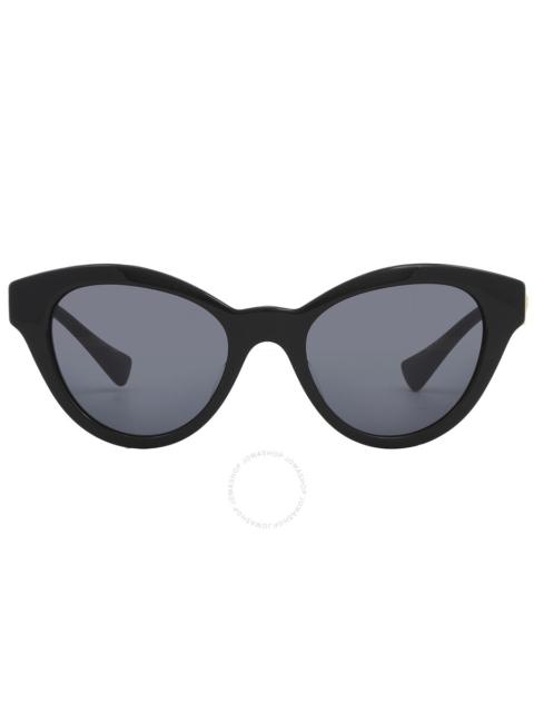 Versace Dark Grey Cat Eye Ladies Sunglasses VE4435F GB1/87 52