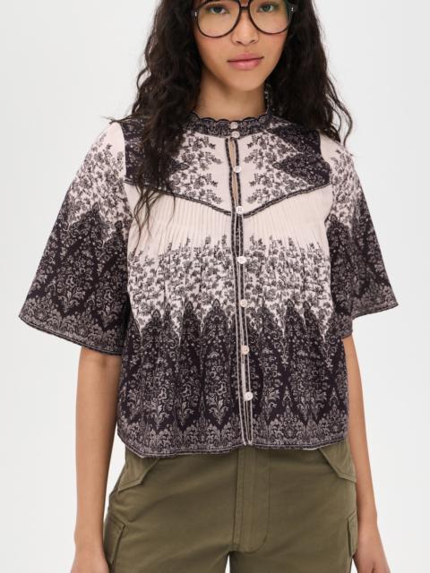 Sea Hedra Print Blouse