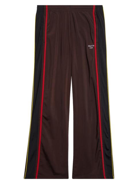 Martine Rose Martine Rose Wide Leg Track Pants in Brown at Nordstrom