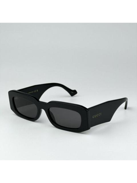 GUCCI NEW Gucci GG1426S 001 Black Grey Unisex Rectangle Sunglasses GG 1426S