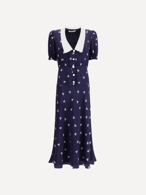 Alessandra Rich Bow patterned Dress