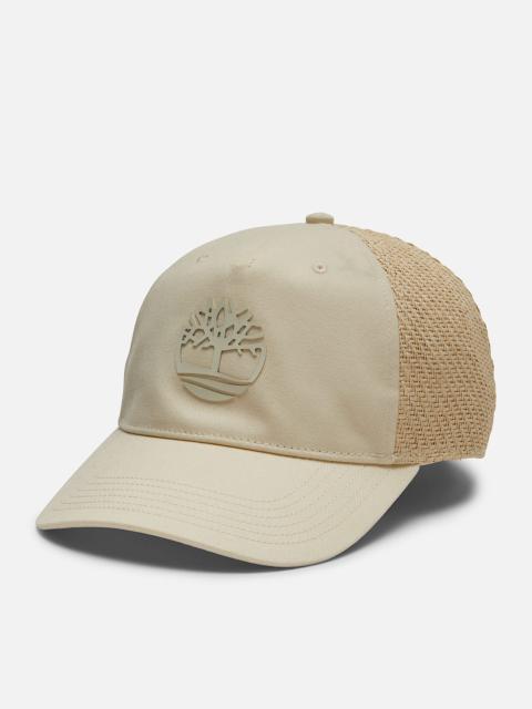 Timberland Women's Straw Panel Baseball Cap