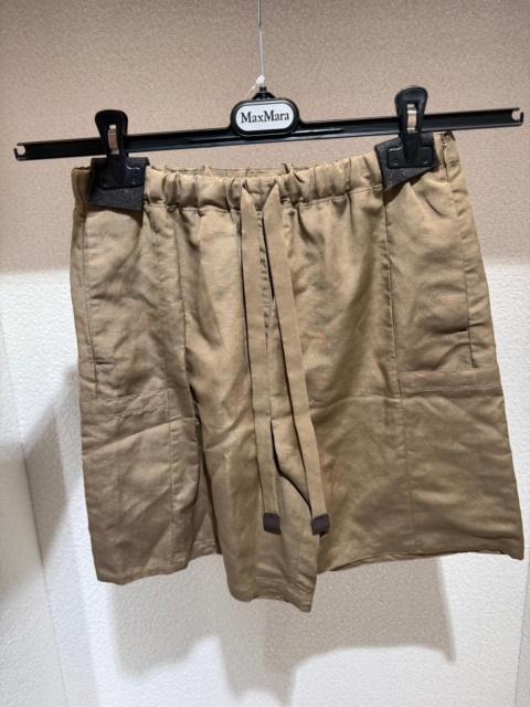 Other Designers Max Mara Pure "quebe" Shorts In Linen And Silk