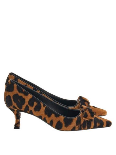 FERRAGAMO Ferragamo Siwar Leopard-Print Vara Pumps, Size 7 C