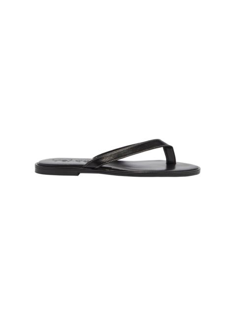 Aeyde Melody Leather Sandals black