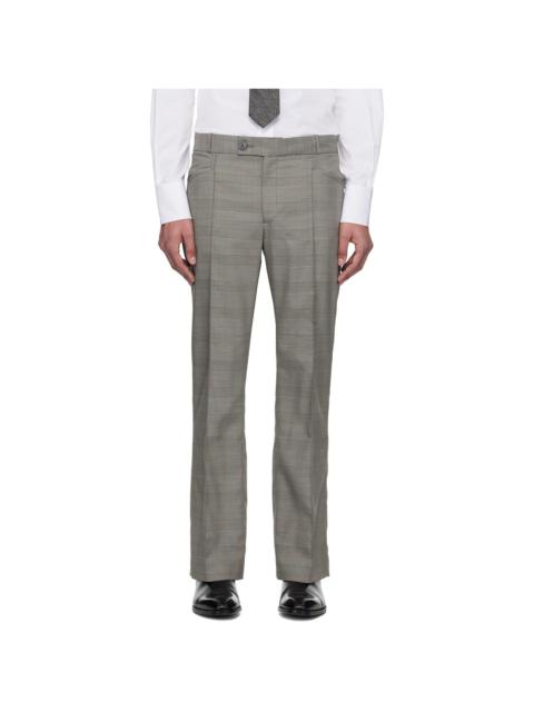 ERNEST W. BAKER Gray Flare Trousers