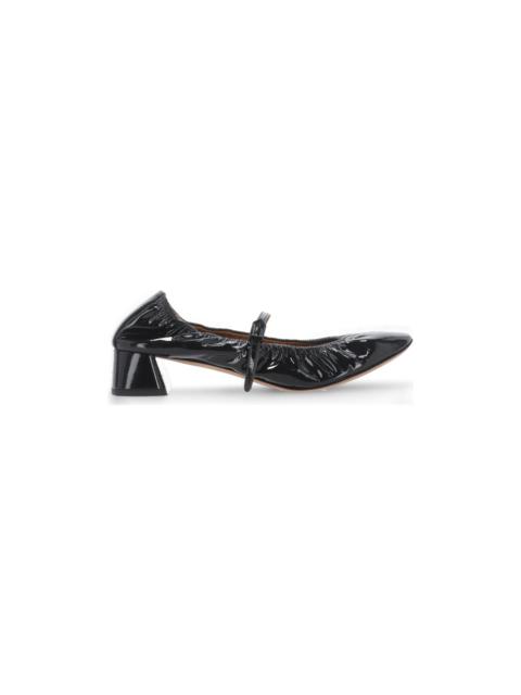 Lanvin Black Calf Leather Ballerinas