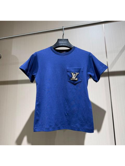 Louis Vuitton Louis Vuitton Blue Crew-Neck Short-Sleeve T-Shirt