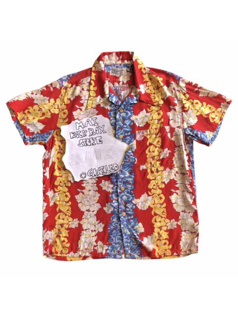 Other Designers Vintage - Vintage Hawaiian Shirt Rayon Fabric Elvis Presley Style