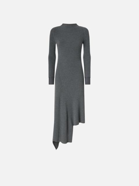 PINKO FLAT RIB-KNIT DRESS