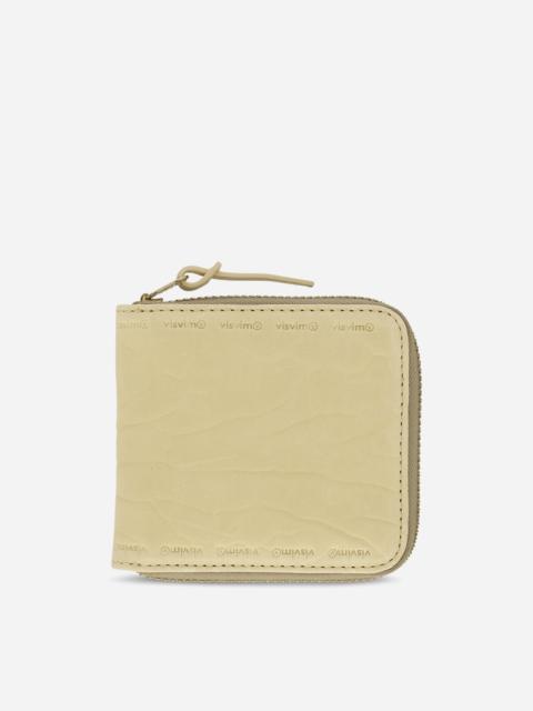 visvim Leather Bi-Fold Wallet Beige