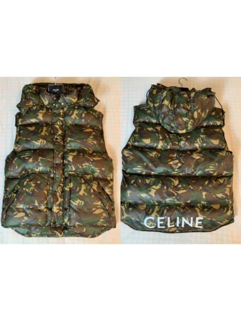 CELINE Celine New Runway Camouflage Down Vest / Down Jacket