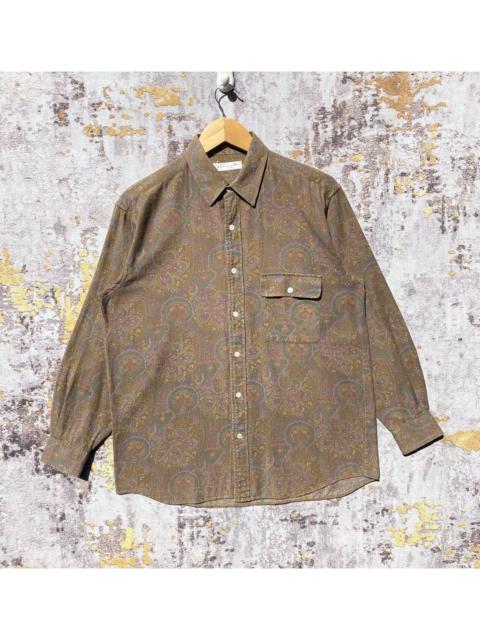 Other Designers Christian Dior Monsieur - Vintage Christian Dior Paisley Shirt Button Christian Dior