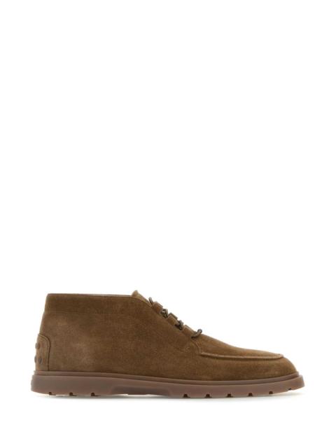 Tod's Tod's Men Mud Suede Lace-Up Shoes