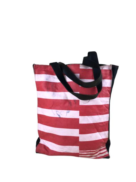 1990s Dries Van Notten Bold Stripe Tote Bag