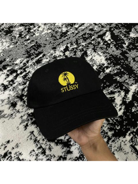 STUSSY SUNDOWN CAP HAT IN BLACK