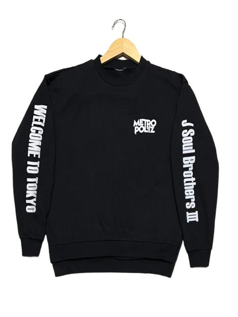 Other Designers Archival Clothing - METRO POLIZ JSOUL BROTHER 111 BIG SPELLOUT AT SLEEVE