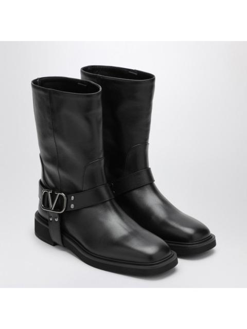 Valentino Valentino Garavani Vlogo Signature Black Boot Women