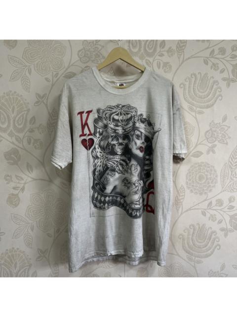 Vintage Y2K King Queen Skulls Fruit Of The Looms