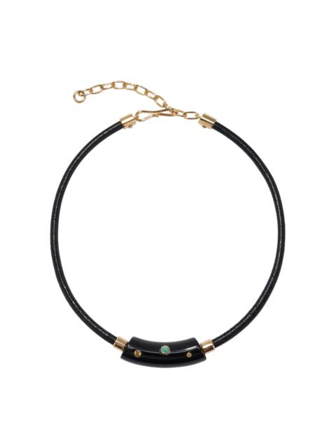 LIZZIE FORTUNATO Cabrera Multi-Stone Necklace black