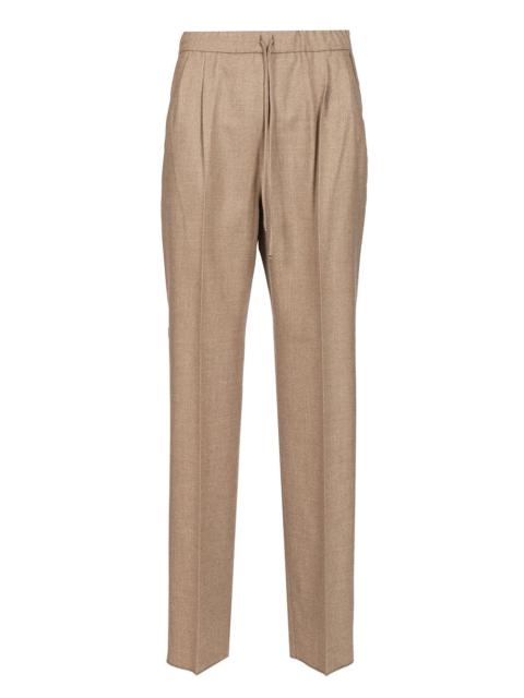 Max Mara Stretch Cashmere Trousers Brown
