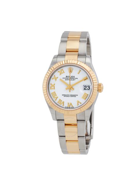 ROLEX Rolex Datejust 31 White Dial Automatic Ladies Steel and 18kt Yellow Gold Oyster Watch 278273WRO