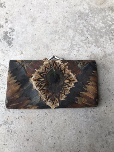 Other Designers Custom - Handmade peacock feathers Wallet