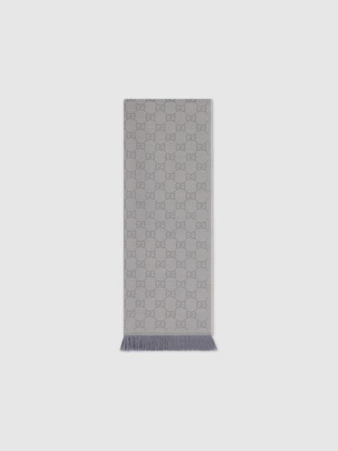 GUCCI GG wool scarf