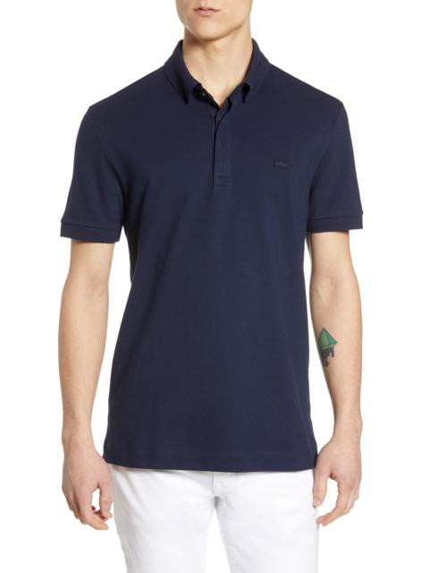 LACOSTE Lacoste Paris Regular Fit Stretch Polo in 166 Navy Blue at Nordstrom