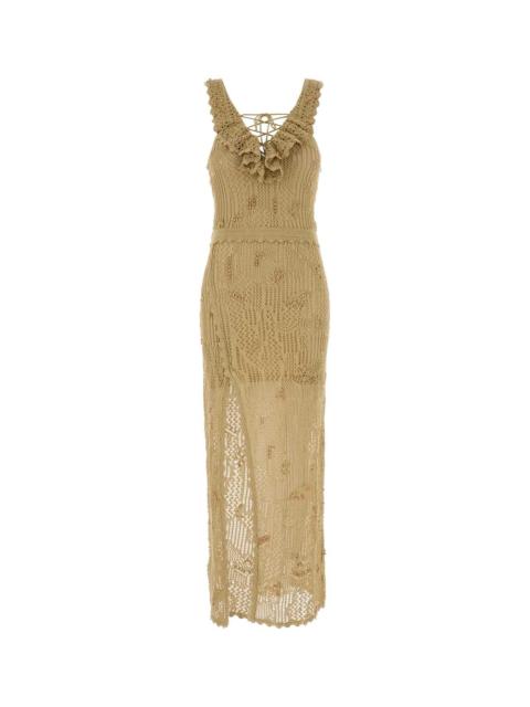Isabel Marant Isabel Marant Women Beige Crochet Ornella Dress