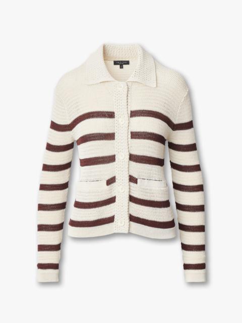rag & bone Costi Striped Cardigan