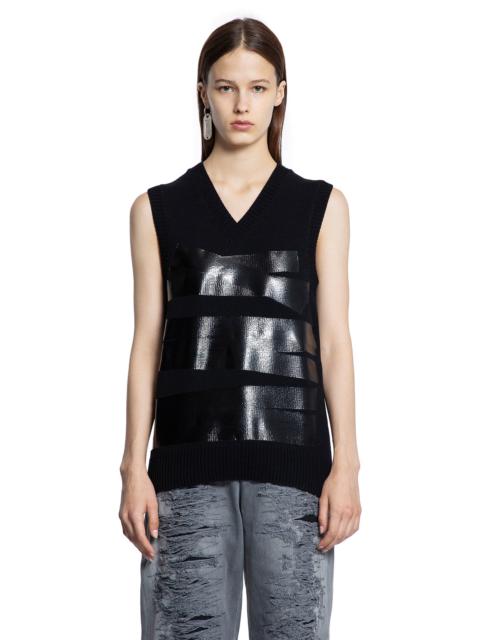 MM6 Maison Margiela Taped-Label-Wool-Vest