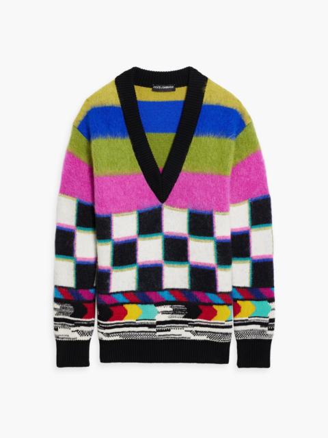 Dolce & Gabbana Jacquard-knit sweater