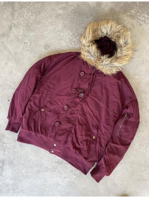 Other Designers If Six Was Nine - Japanese Fur Hood Ifsixwasnine Lgb Styled Bomber Hoodie