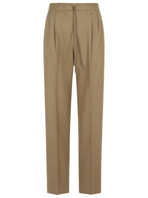 Max Mara Max Mara GATTI Dove-gray Cashmere Drawstring Pants