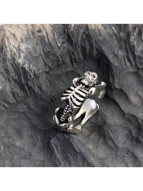 Other Designers Japanese Brand - Gothic Full Skeleton Wrap Ring - Adjustable