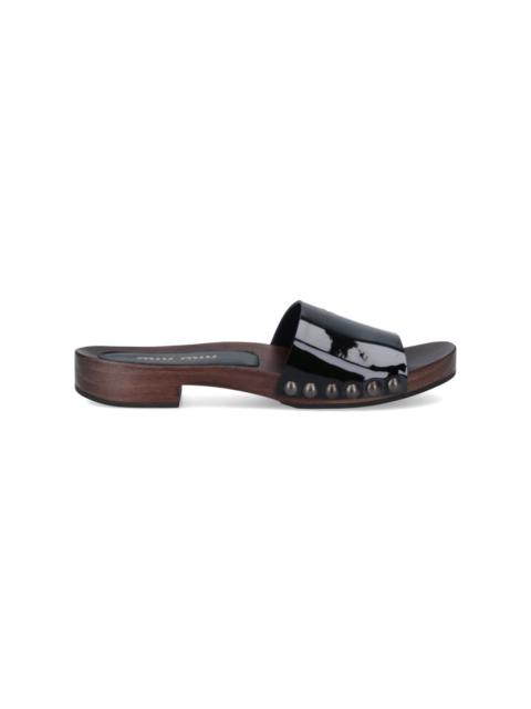Miu Miu Women Logo Clogs