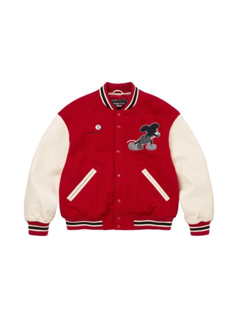 Supreme Supreme x Number (N)Ine x Mickey Mouse Varsity Jacket 'Red'