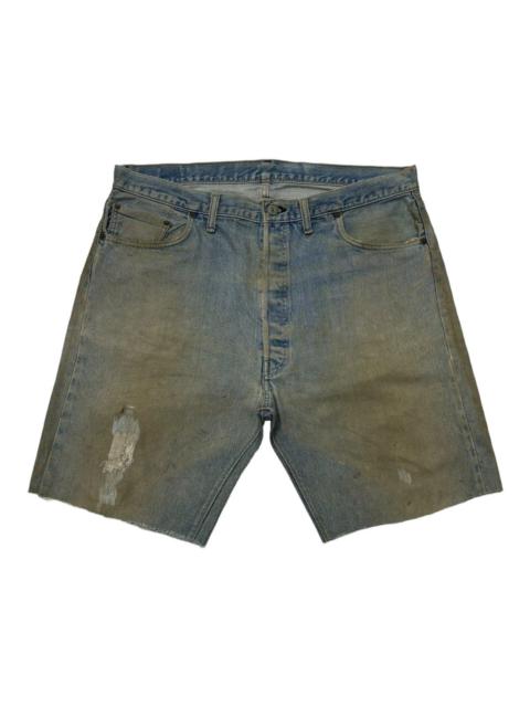 Other Designers Vintage - GRAIL🔥Levis 501 Button 6 Selvedge Distressed Cut Denim Jeans