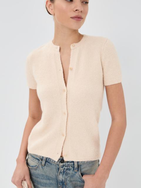 The Elder Statesman Cozy Short Sleeve Cardigan